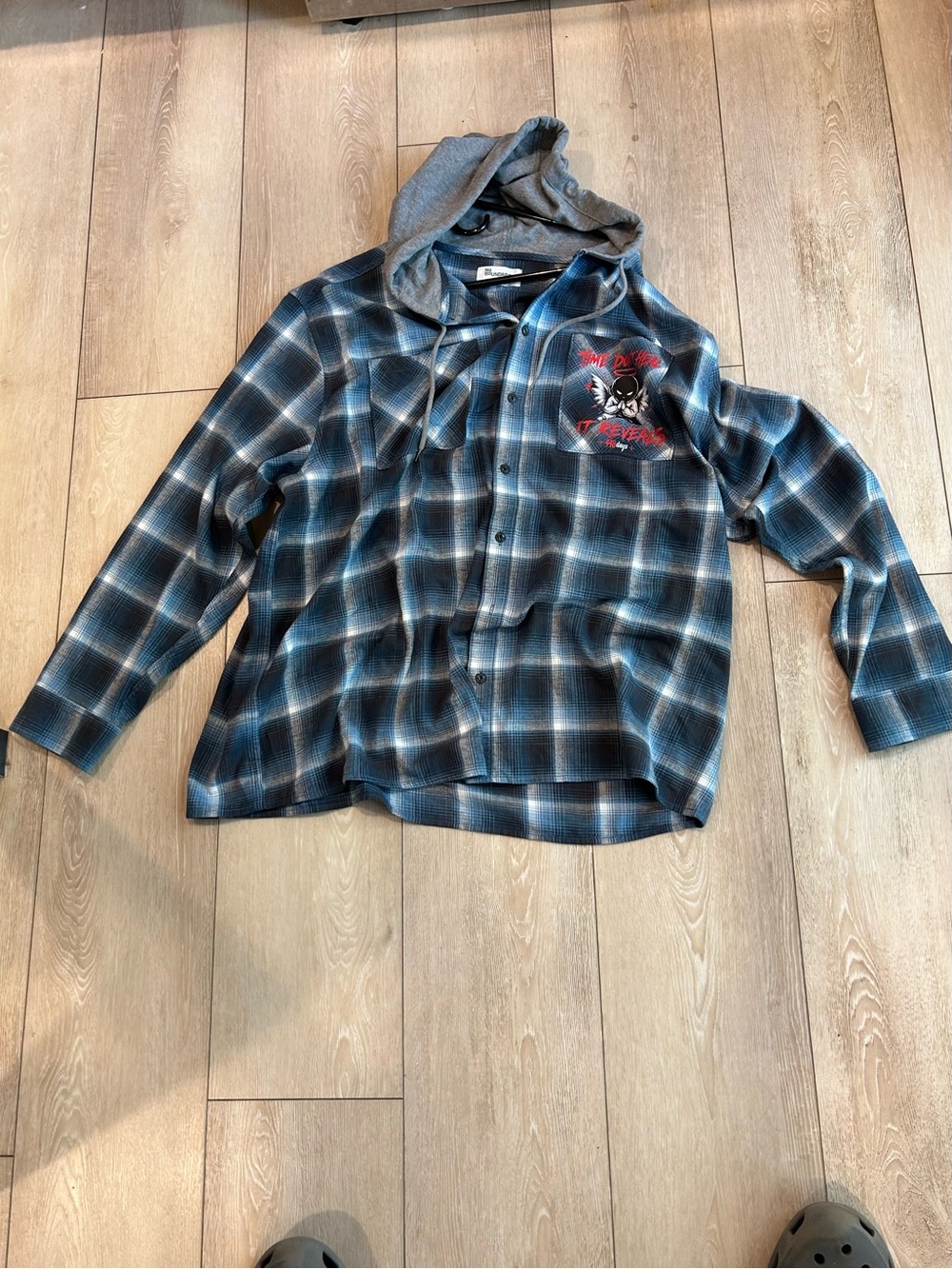 Vintage Y2K Blue Camo Pattern Crewneck Sweater Men’s Streetwear Pullover